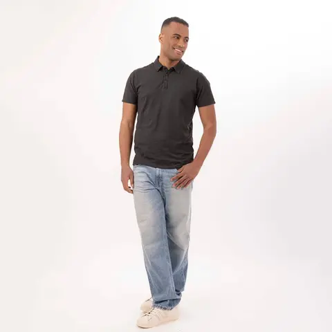 Поло однотонное Bowery NYC Soft Jersey Pirate Black