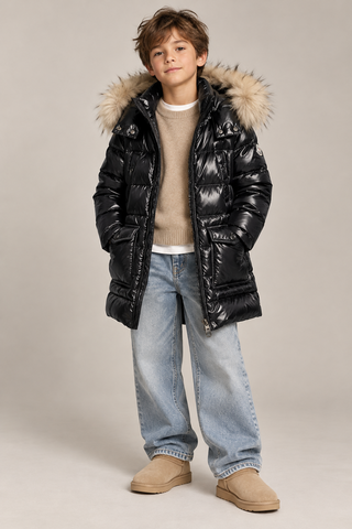 Пуховое пальто Moncler, 116-128