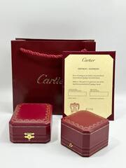 99304- Комплект упаковки (коробка белая кожа CARTIER) для кольца lux
