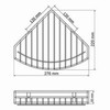 WasserKRAFT K-1211 Полка душевая, цвет: хром
