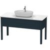 Duravit Luv LU946601717 Консоль из кварцевого камня толщина 20 мм, с 1-м вырезом, 20x1388x595 цвет Белый структурный