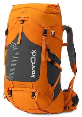 Картинка рюкзак туристический Kanrock Eclipse 70+10 Tangerine Orange - 1