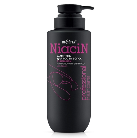 Шампунь для роста волос с ниацином 500 мл.(с дозатором) Про.линия HAIR CARE