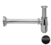 Remer 970114NO Сифон для раковины латунный 1 1/4", цвет: черный матовый