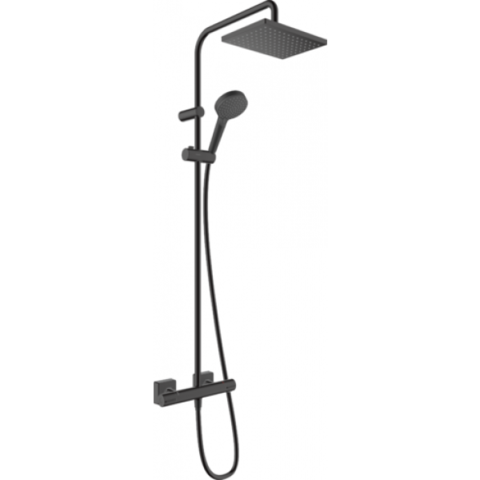 Hansgrohe Vernis Shape 26097670 Душевая система с термостатом, матовый чёрный