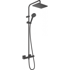 Hansgrohe Vernis Shape 26097670 Душевая система с термостатом, матовый чёрный фото