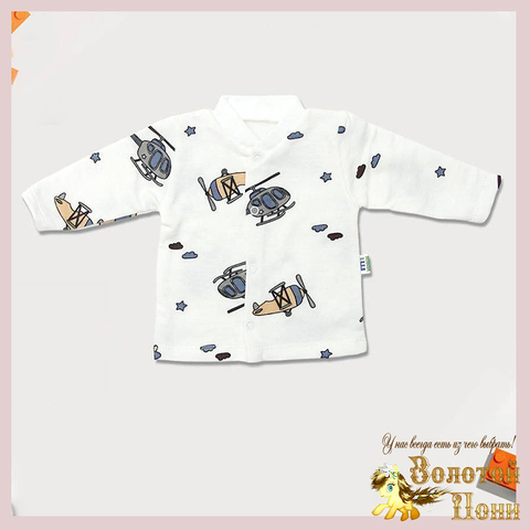 Кофточка кнопки/начес м (62-80) 251204-W2135