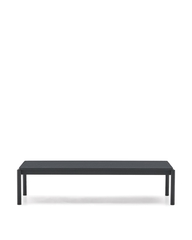 Журнальный столик Sorells из серого алюминия 63 x 149 см