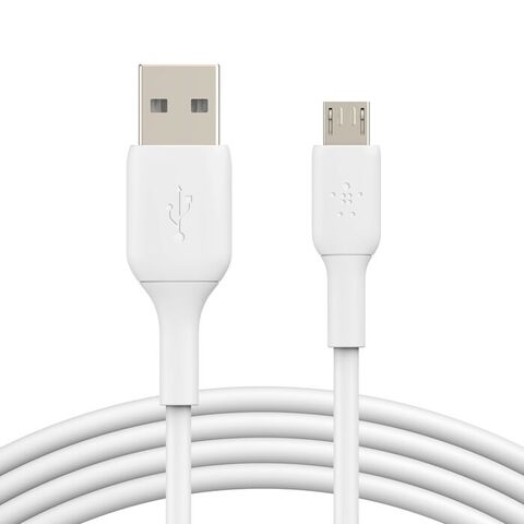 Кабель Belkin BoostCharge USB-A to Micro-USB Cable, 1м, белый