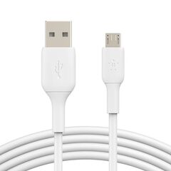 Кабель Belkin BoostCharge USB-A to Micro-USB Cable, 1м, белый