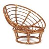 Кресло Папасан ( PAPASAN 23/01 W) /с подушкой и ремешками/ Pecan (орех)