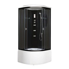 Душевая кабина Niagara Ultra NG-212-01N (100х100х220) высокий поддон(48см),черный,стекло тонированное