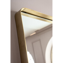 Зеркало Curve MO Rectangular Brass 200x70 см