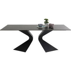Стол Gloria Black Ceramic 200x100 см