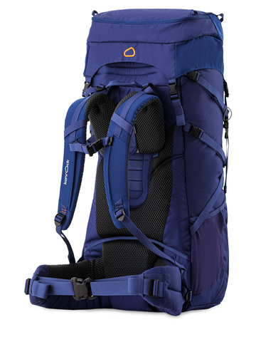 Картинка рюкзак туристический Kanrock Charger 75+15 Deep Blue/Blue - 5