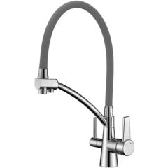 Lemark Comfort LM3071C-Gray Смеситель для кухни Хром Серый фото