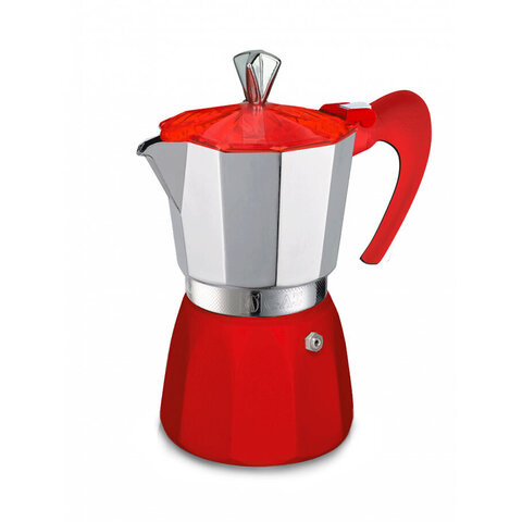Кофеварка гейзерная G.A.T. GEMMA 104209 red 450ml, алюминий