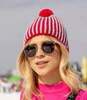 Вязаная шапка с шерстью Nordski Wool fuchsia-grey - 1