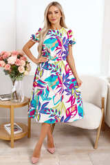 Платье Оливия (бело-фиолетовое) П15937-45М LT Collection