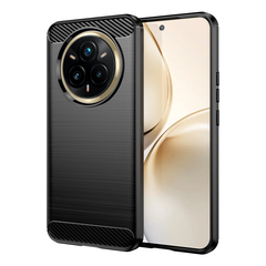 Чехол черного цвета на Realme 14 Pro+ Плюс, серия Carbon (дизайн под карбон) от Caseport
