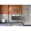BelBagno KRAFT-1200-2C-SO-GSO База под раковину подвесная с фрезерованными ручк. по всей длине фасада с двумя выкатн. ящ., Темно-Серый Мат.,1200x455x500