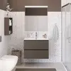 BelBagno UNO-MINI-700-2C-SO-СO База под раковину подвесная с фрезерованными ручками по всей длине фасада с двумя выкатн. ящ., Бежевый Мат.,700x395x608