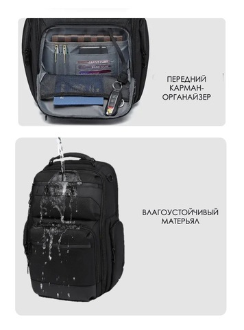 Картинка рюкзак городской Ozuko 9770S Blue - 5