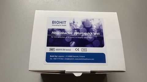 Экспресс-тест инфекции Helicobacter pylori (быстрый уреазный тест, гелевая основа), 50тестов/набор /BIOHIT Oyj, Финляндия