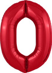 Шар Аг 40''/102 см, Цифра Slim Красный 