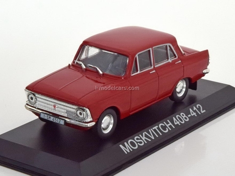 Moskvich-408-412 red 1:43 DeAgostini Masini de legenda #10