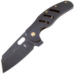 Фото Складной нож Kizer C01c XL, сталь CPM S35VN, рукоять титан, черный