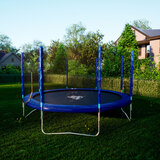 Батут DFC Trampoline Fitness с сеткой 14ft фото №6