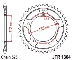 Звезда Honda CB600 CBF600 CBR600 CBR900RR JT JTR1304.43 зуб