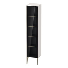 Duravit XViu XV1375RB122 Шкаф подвесной 1770x400x360мм, со стеклянной дверью, 4 стеклянные полки (петли справа), цвет: белый глянцевый/champagne matt фото