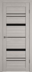 Межкомнатная дверь экошпон VFD (ВФД) Atum Pro 25 Stone Oak стекло Black Gloss
