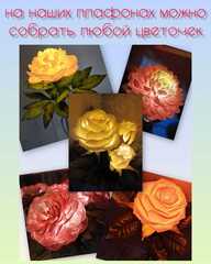 Плафоны без основания на резьбе. 6см. Пластик (5шт)