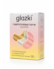 Floresan GLAZKI Гидрогелевые патчи АССОРТИ для зоны вокруг глаз  ,30шт  (Ф-662)