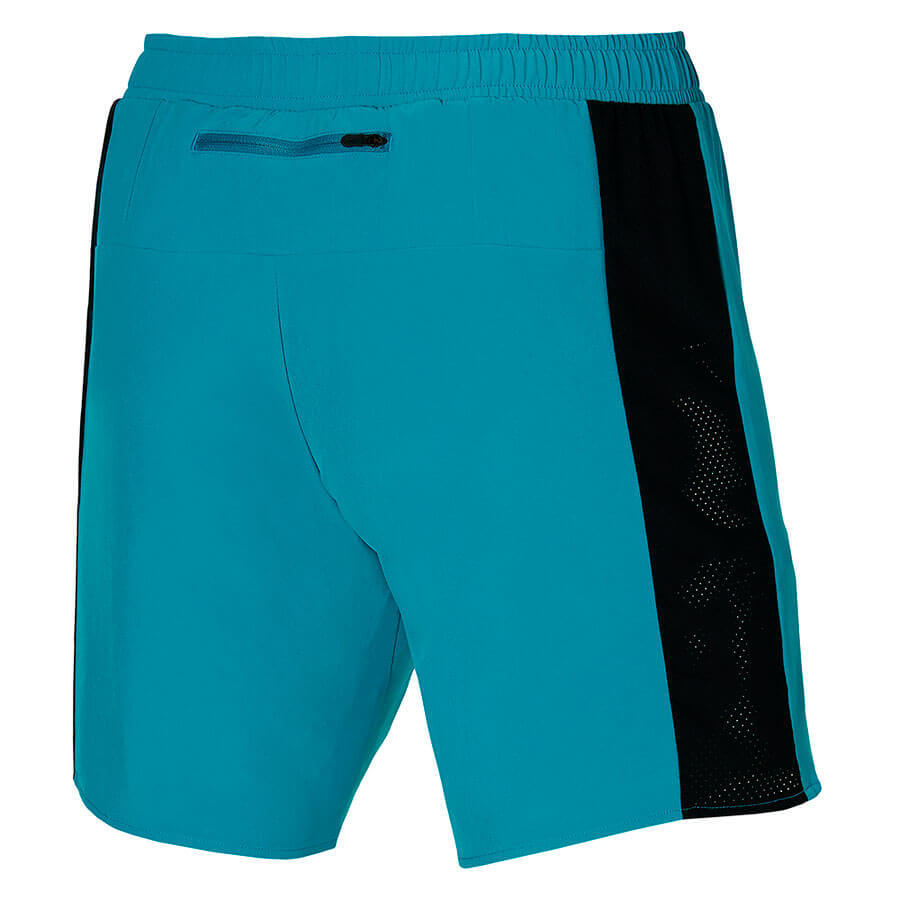 Mizuno Alpha 7.5 Short беговые шорты мужские голубые - 2