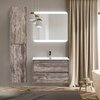 BelBagno SPC-CEZ-800-700-LED-TCH Зеркало с встроенным светильником и кнопочным выключателем, цвет: белый