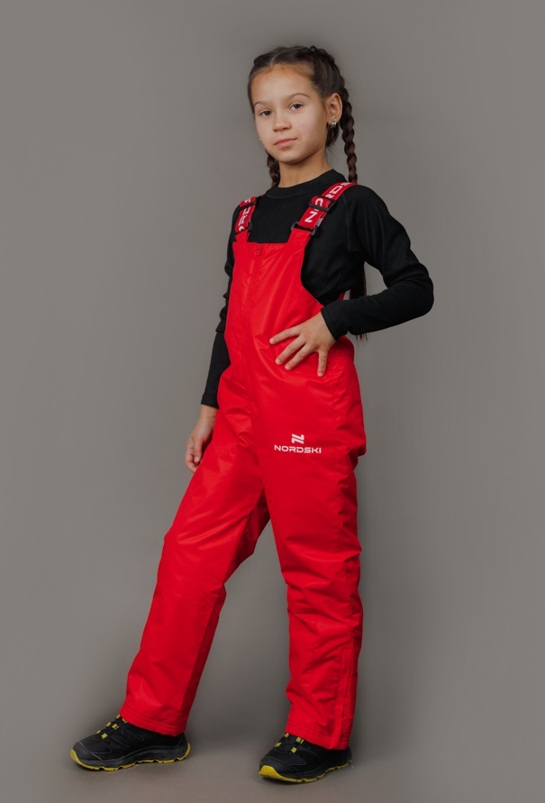Nordski Kids утепленные лыжные брюки детские red - 2
