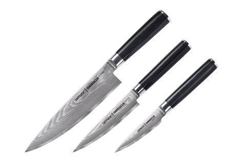 Набор из 3 ножей в подарочной коробке Samura Damascus SD-0220/Y