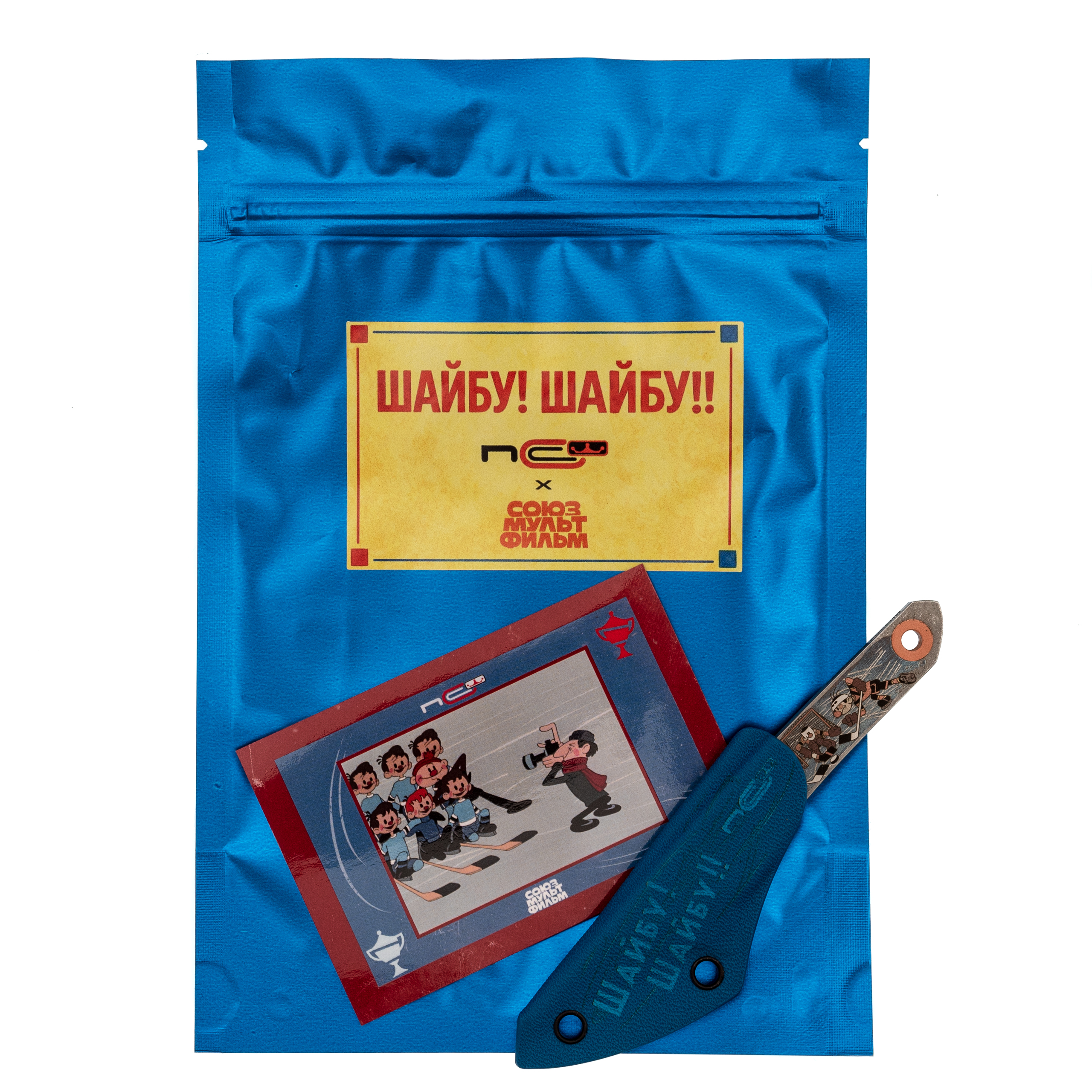 Скелетный нож N.C.Custom Киридаши Koi Шайбу! Шайбу!! - Вымпел, сталь AUS-8