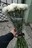 Траурный букет из 24 белых гвоздик