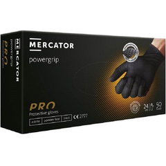Перчатки одноразовые нитрил GOGRIP BLACK цв.черный (25 пар/уп) р.М