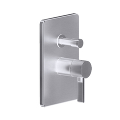 Gessi Inciso 58079#149 Встраиваемый смеситель, на 2 источника с автоматическим переключателем (внешняя часть), цвет: finox фото