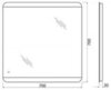 BelBagno SPC-CEZ-800-700-LED-TCH Зеркало с встроенным светильником и кнопочным выключателем, цвет: белый