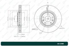 Диск тормозной вентилируемый G-brake  GR-21081