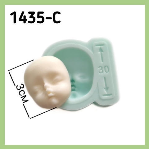 1435-С Молд силиконовый лицо детское  