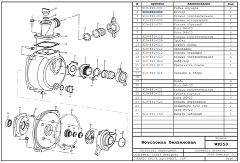 Штуцер DDE WP250/PN25-II (919-891-002)