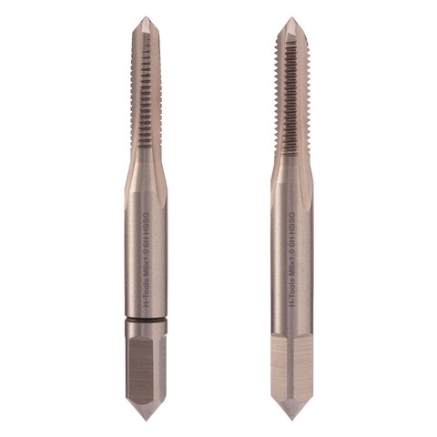 Метчик М 6,0х1,0 (Комплект 2шт) DIN352 HSS-G 6h 50мм a=4,9 H-Tools 230060TXHT-2